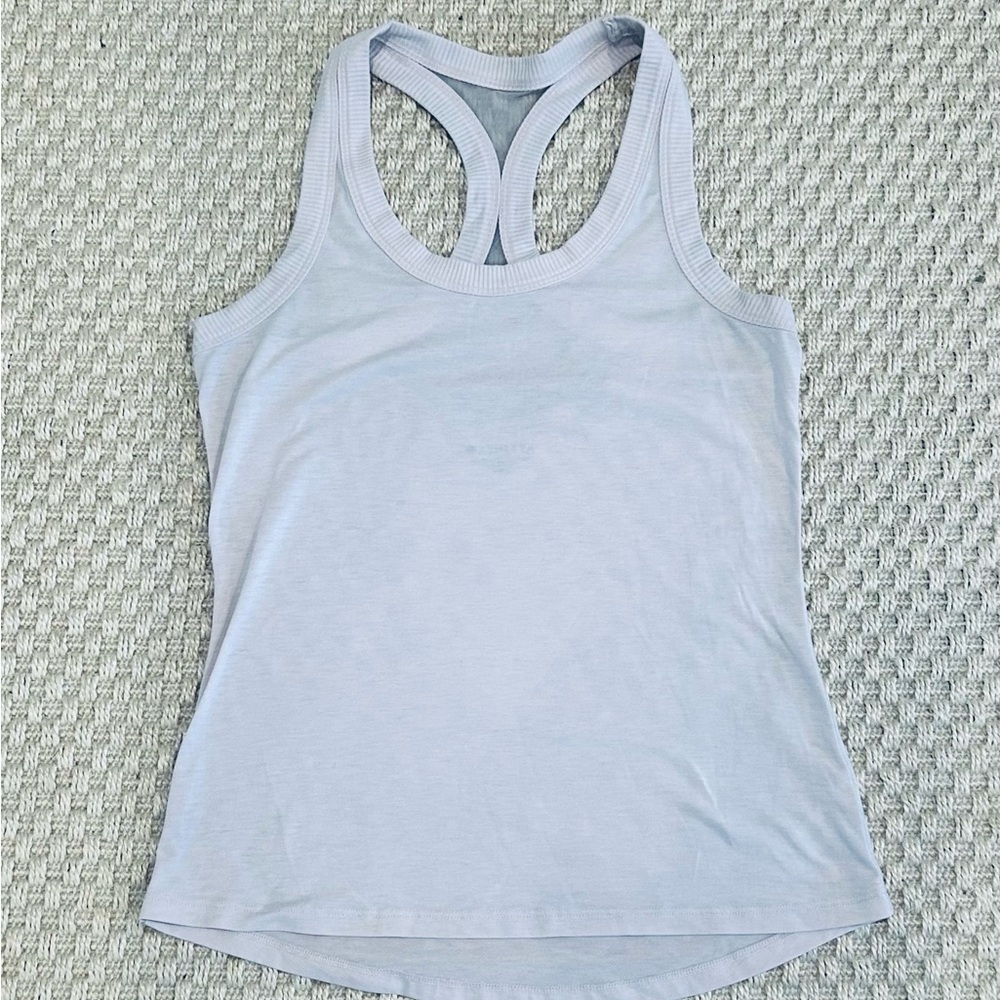 Athleta With Ease Open Back Tank Light Blue XXS